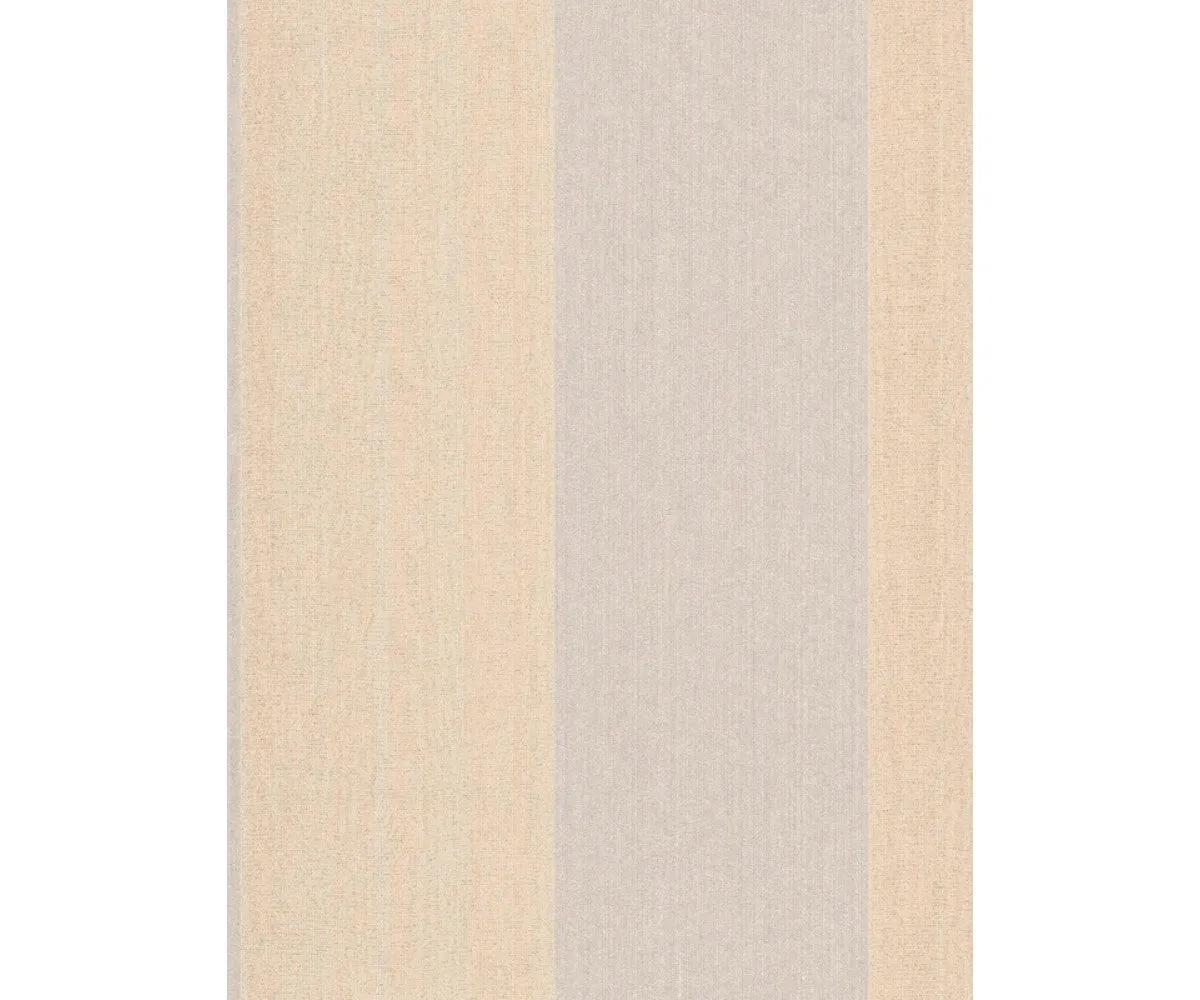 Wide Stripes Textured Metallic Cream 290724 Wallpaper