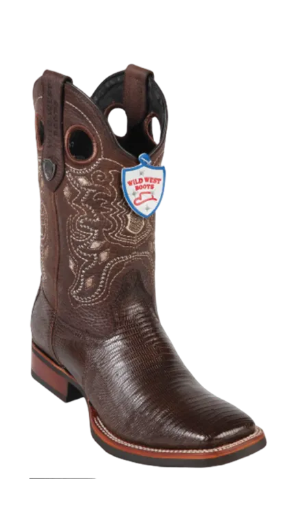 Wild West Botas de Armadillo Horma Rodeo Brown
