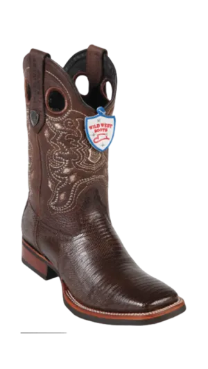 Wild West Botas de Armadillo Horma Rodeo Brown