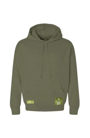 WOLFPACK UNLTD COZY PREMIUM SPONGE FLEECE PULLOVER HOODIE | MILITARY GREEN