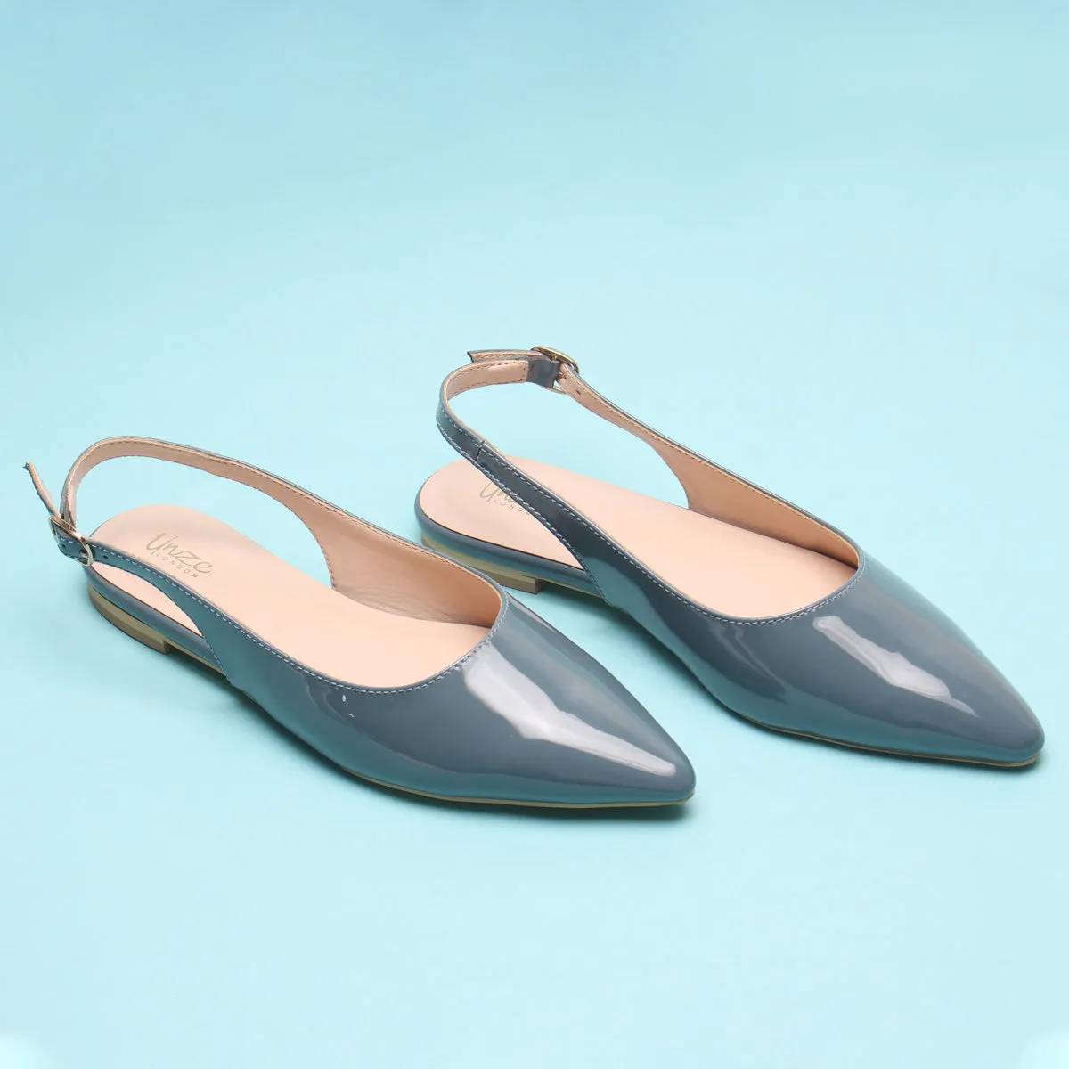 Women's "TAJEZWI" Patent Pointed Flat Shoes