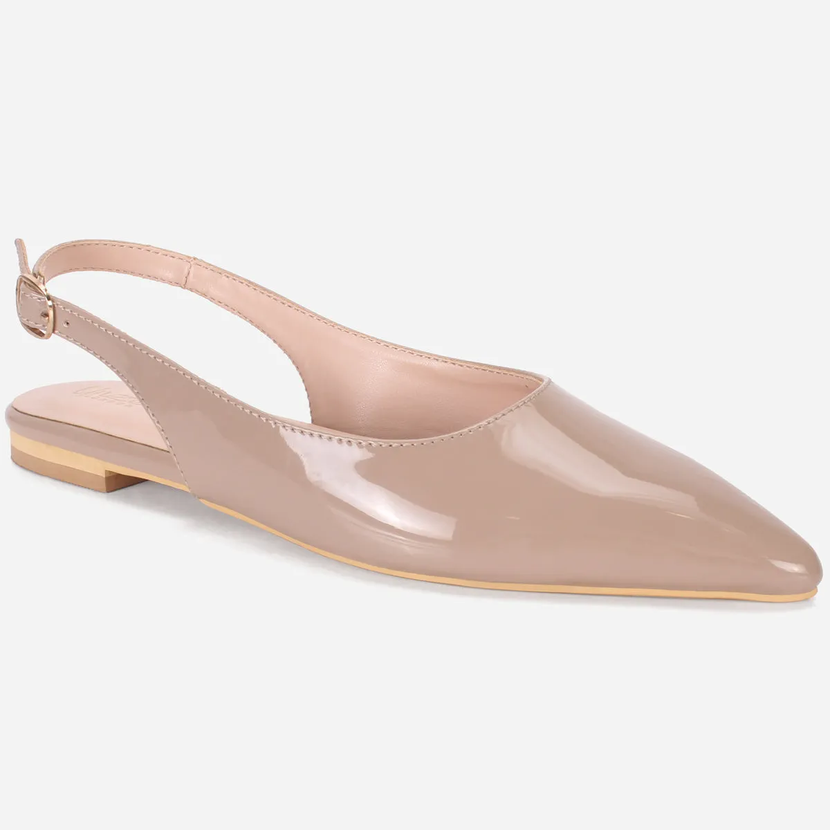 Women's "TAJEZWI" Patent Pointed Flat Shoes