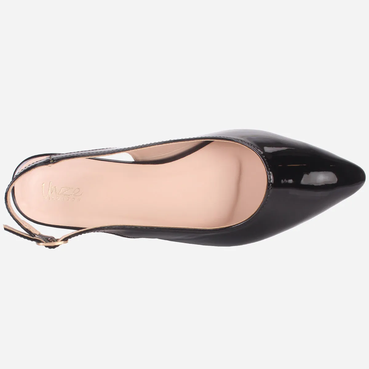 Women's "TAJEZWI" Patent Pointed Flat Shoes