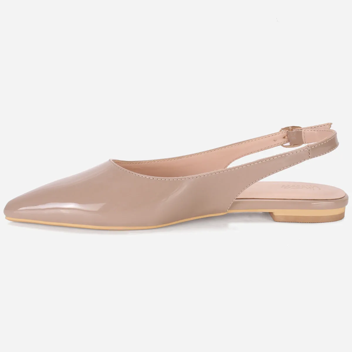 Women's "TAJEZWI" Patent Pointed Flat Shoes