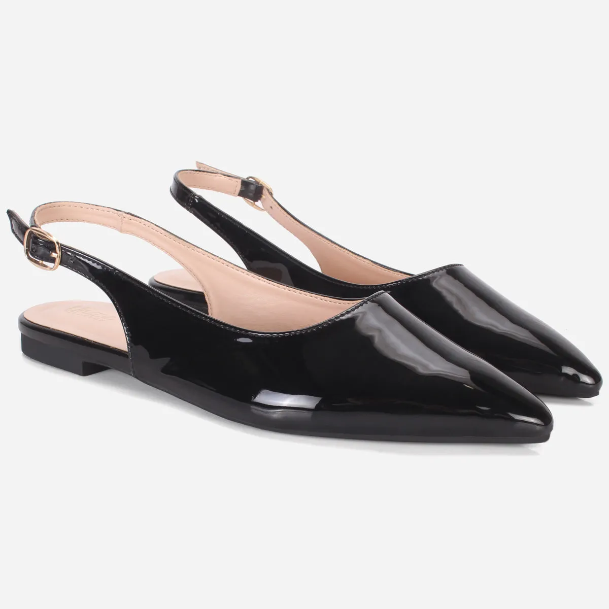 Women's "TAJEZWI" Patent Pointed Flat Shoes