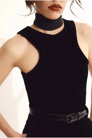 YASMIN TANK VELVET TOP