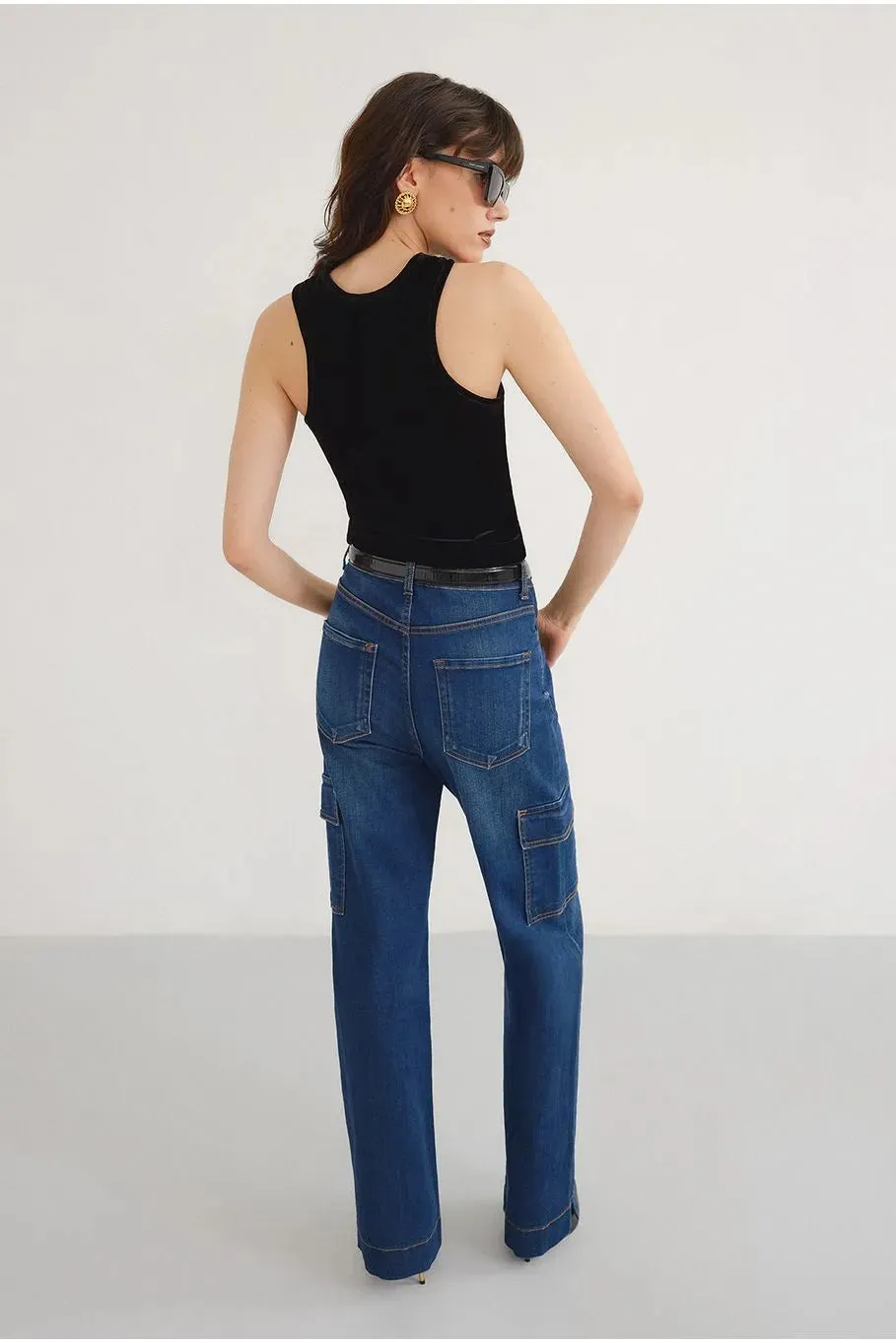 YASMIN TANK VELVET TOP